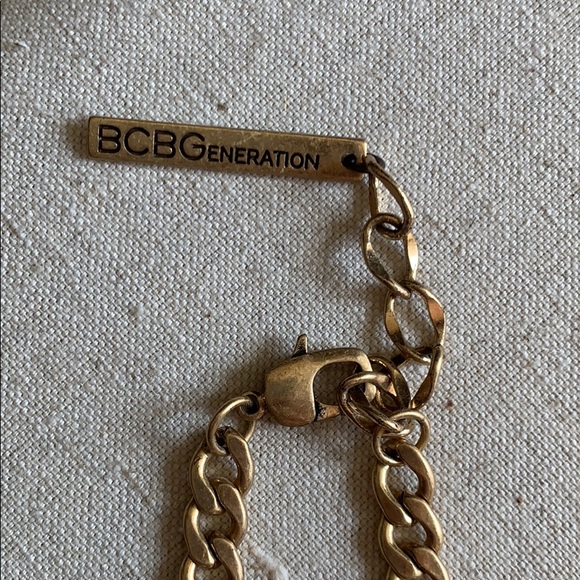 BCBG Link Gem Teardrop Necklace - Picture 4 of 4